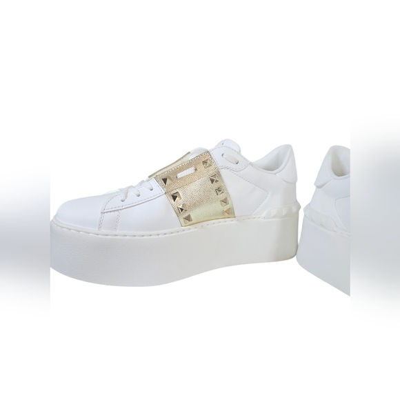 FLATFORM ROCKSTUD UNTITLED SNEAKER IN CALFSKIN WITH MICRO STUDS Size 40 - Picture 13 of 17